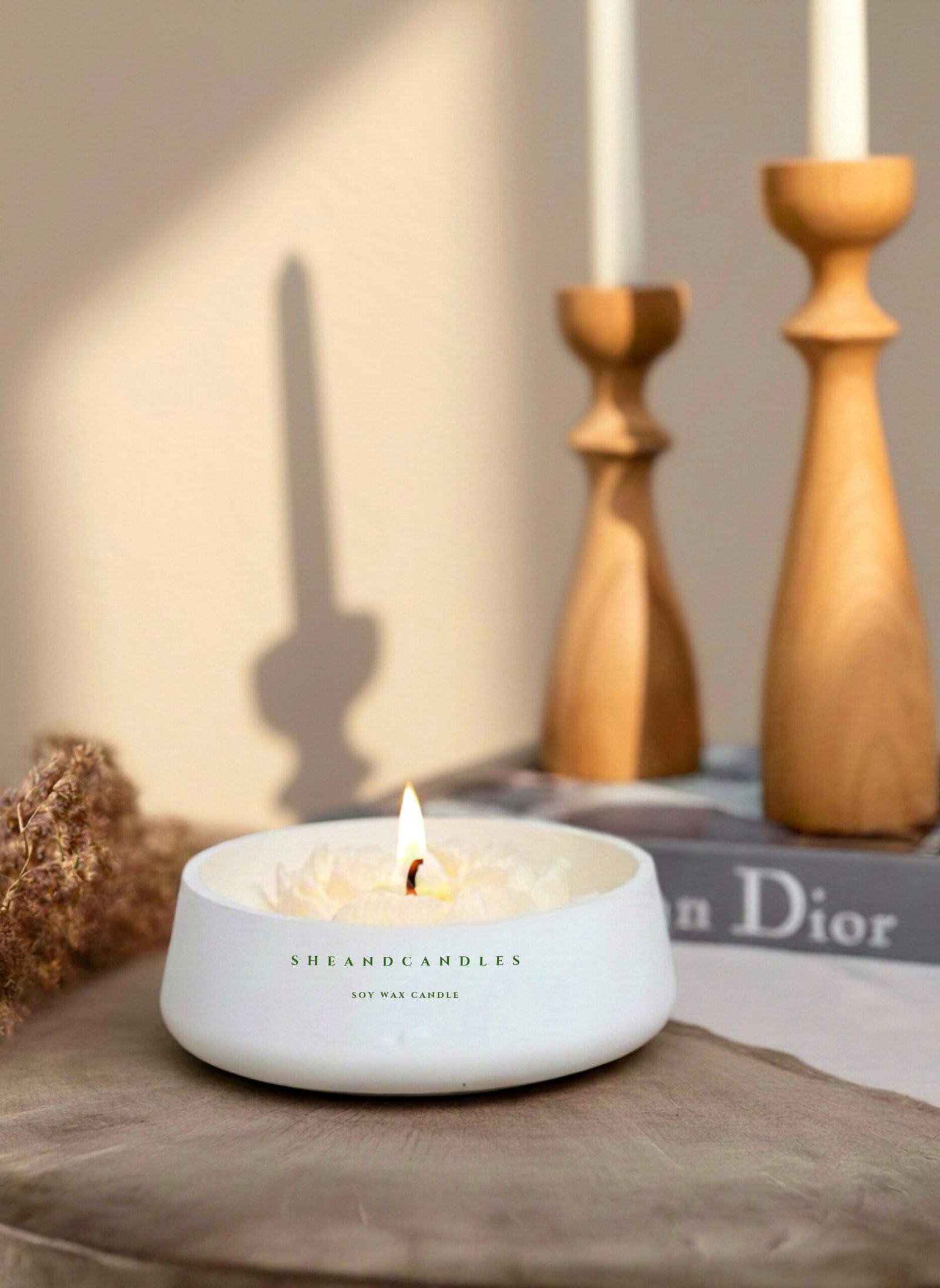 Peony Blossom in Stone Bowl